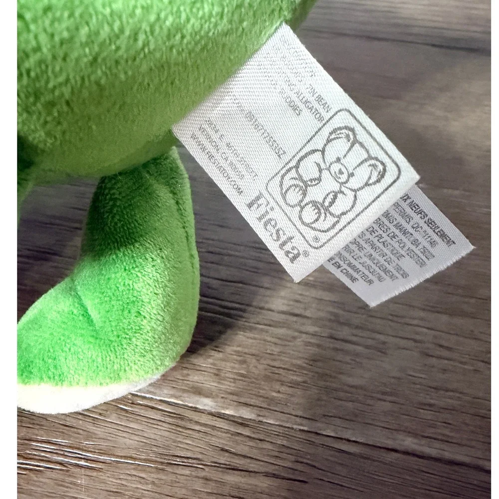 Fiesta Huggin‎ Bean Alligator Plush  Green Stuffed Animal Toy Bean Bag Buddies